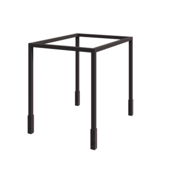 Stalen pergola - Rechthoek - 324 x 250 x 230 cm - RAL7016 mat (antraciet grijs) - Met betonpoer