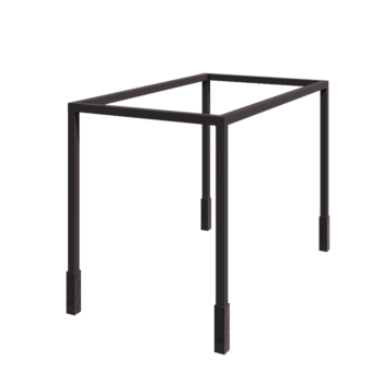 Stalen pergola - Rechthoek - 424 x 250 x 230 cm - RAL7016 mat (antraciet grijs) - Met betonpoer