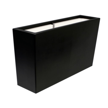 Polyester plantenbak - Rechthoek - 150 x 25 x 80 cm - RAL9010 mat (wit) - Met bodem