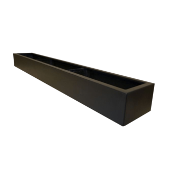 Polyester plantenbak - Rechthoek - 200 x 30 x 20 cm - RAL9010 mat (wit) - Met bodem