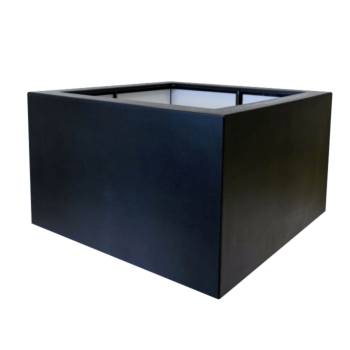 Polyester plantenbak - Vierkant - 140 x 140 x 80 cm - RAL9010 mat (wit) - Met bodem