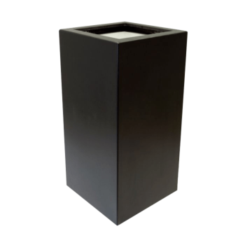 Polyester plantenbak - Vierkant - 50 x 50 x 100 cm - RAL9010 mat (wit) - Met bodem