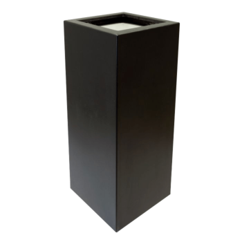 Polyester plantenbak - Vierkant - 50 x 50 x 120 cm - RAL9010 mat (wit) - Met bodem