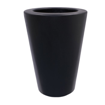 Polyester plantenbak - Conisch - Ø 55 x 76 cm - RAL9010 mat (wit) - Met bodem