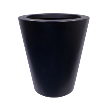 Polyester plantenbak - Conisch - Ø 89 x 100 cm - RAL9010 mat (wit) - Met bodem