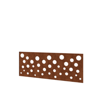 Cortenstaal schutting H - Paneel B - 120 x 47,5 cm