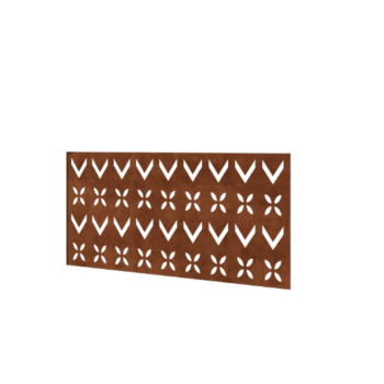 Cortenstaal schutting H - Paneel V - 120 x 63,3 cm