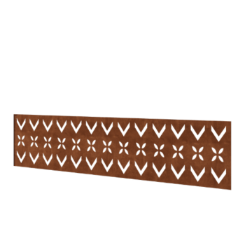 Cortenstaal schutting H - Paneel V - 180 x 47,5 cm