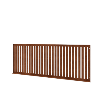 Cortenstaal sierhekwerk S - Paneel - 149 x 3 x 60 cm