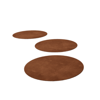 Cortenstaal staptegel - Rond - 50 cm