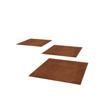 Cortenstaal staptegel - Vierkant - 50 x 50 cm