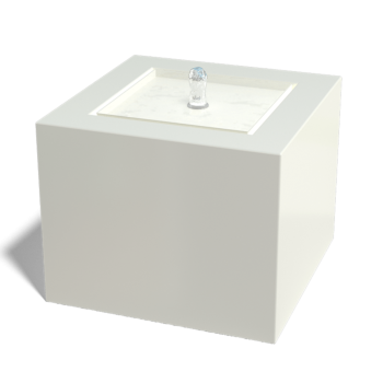 Aluminium watertafel - Lyra - 50 x 50 x 40 cm - Andere RAL kleur - Met LED-verlichting