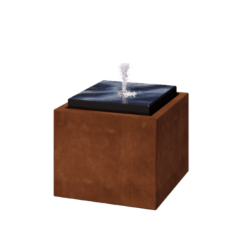 Cortenstaal watertafel - Orin - 50 x 50 x 40 cm - Zonder LED-verlichting