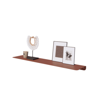 Stalen wandplank - L-vorm - 100 x 20 x 5 cm - Corten look