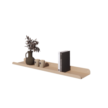 Stalen wandplank - U-vorm - 100 x 20 x 5 cm - Sand look