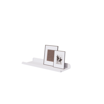 Stalen wandplank - U-vorm - 60 x 20 x 5 cm - RAL9010 mat (wit)