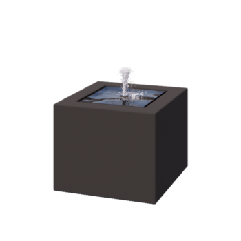 Aluminium watertafel - Lyra - 50 x 50 x 40 cm - RAL7016 mat (antraciet grijs) - Met LED-verlichting