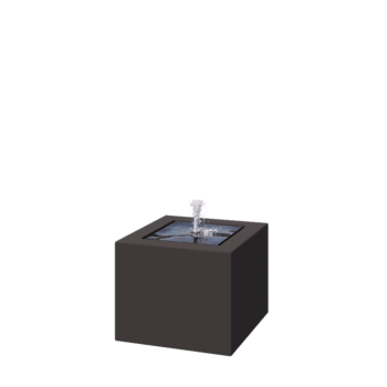 Aluminium watertafel - Lyra - 50 x 50 x 40 cm - RAL7016 mat (antraciet grijs) - Met LED-verlichting