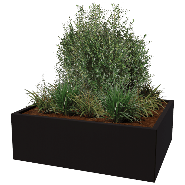 Gepoedercoat staal plantenbak Texas 100 x 120 cm