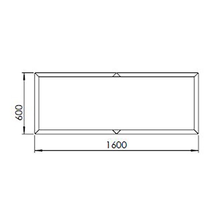 Cortenstaal plantenbak Texas xxl 160 x 60 cm