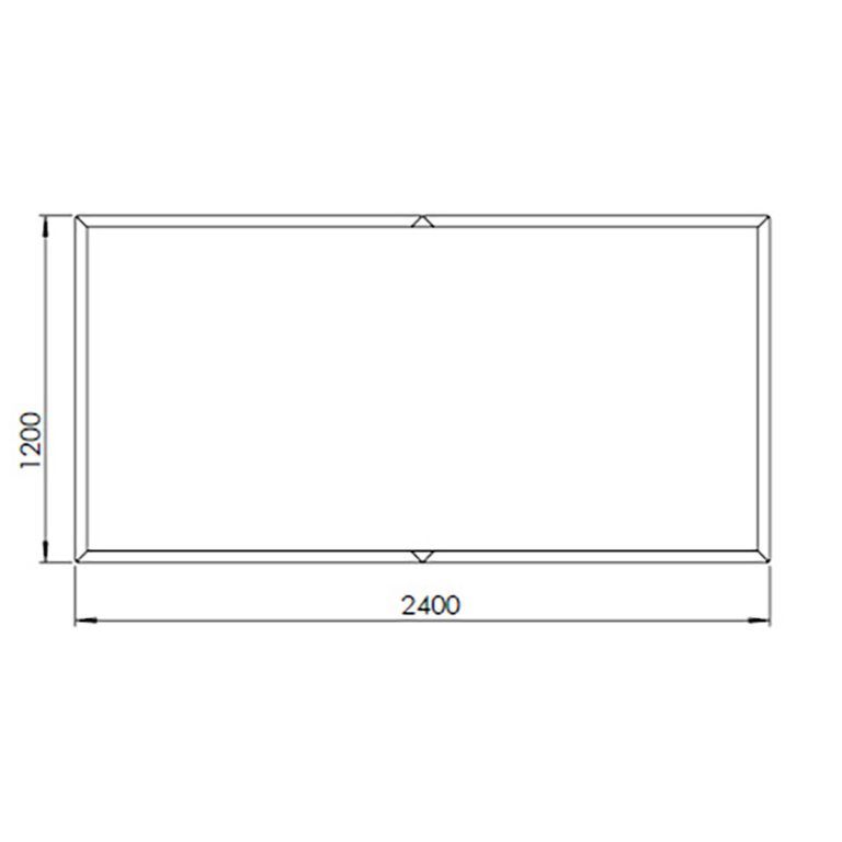 Cortenstaal plantenbak Texas xxl 240 x 120 cm