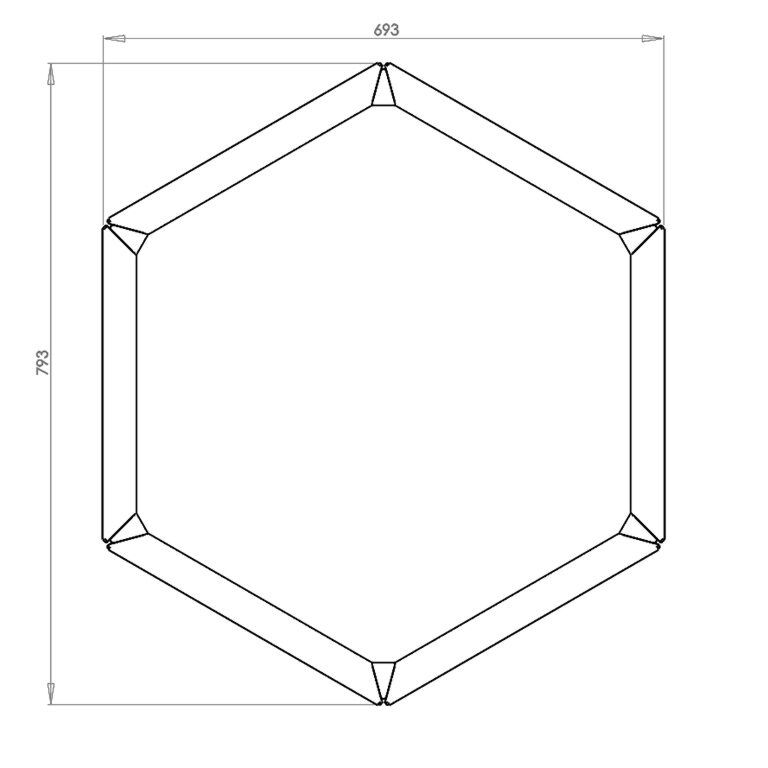 Gepoedercoat staal plantenbak Denver 40