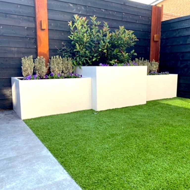 Gepoedercoat staal plantenbak Texas 100 x 120 cm