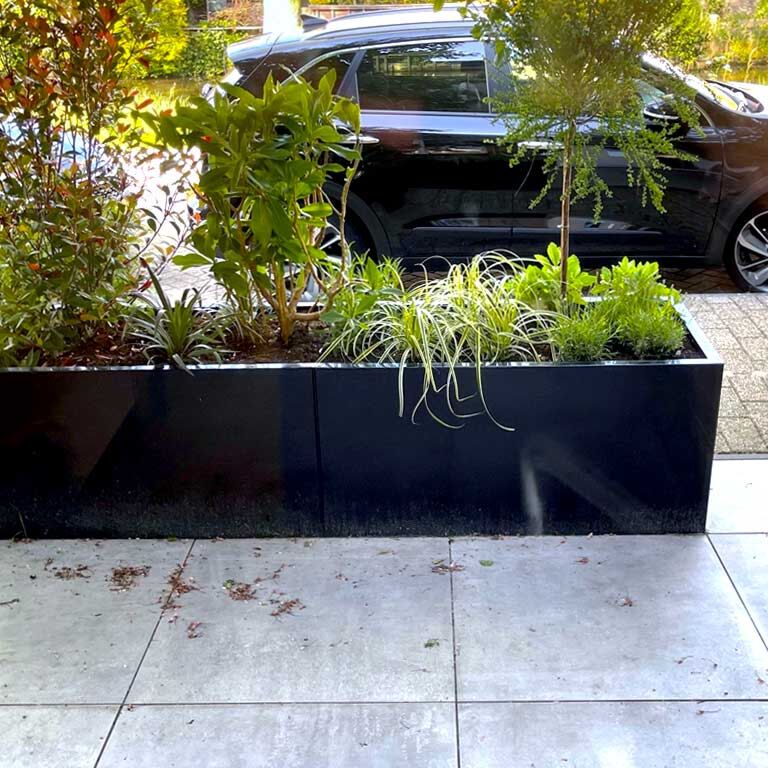 Gepoedercoat staal plantenbak Texas xxl 240 x 50 cm