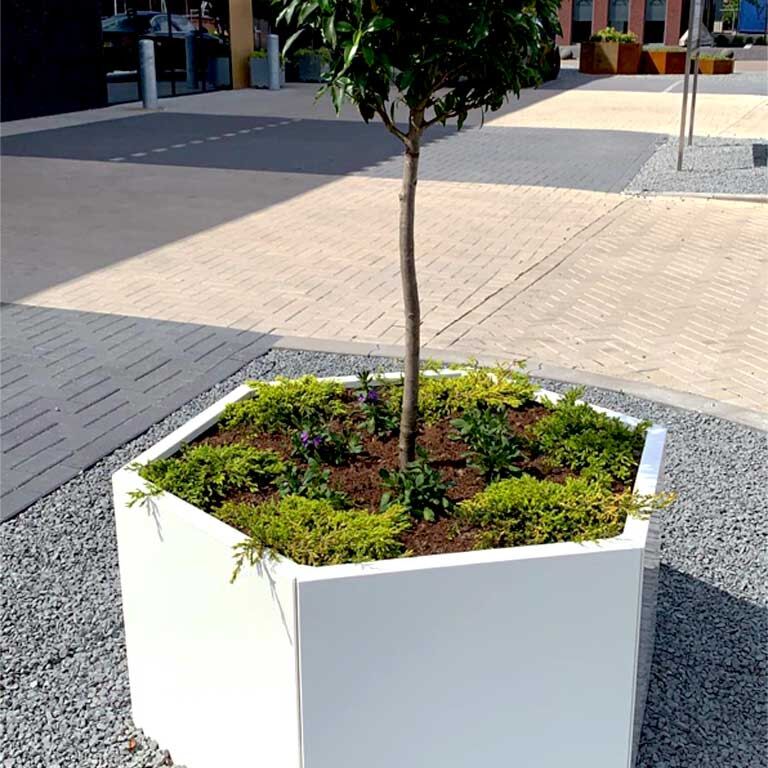 Gepoedercoat staal plantenbak Denver 100