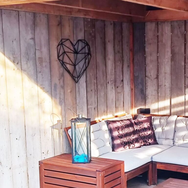 Metalen wanddecoratie Hart