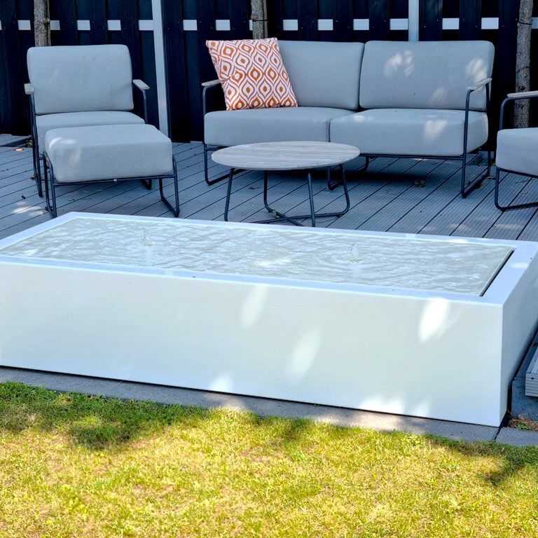 Aluminium watertafel 200 x 80 x 40 cm