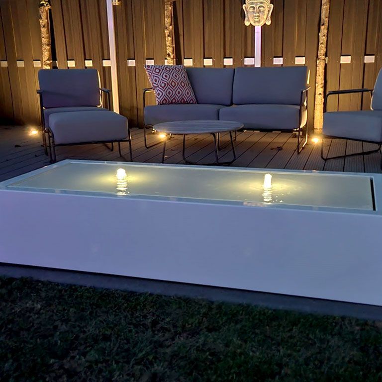 Aluminium watertafel 200 x 80 x 40 cm