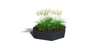 Gepoedercoat staal plantenbak Chicago 1200