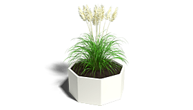 Gepoedercoat staal plantenbak Chicago 500