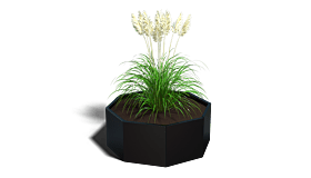 Gepoedercoat staal plantenbak Chicago 600
