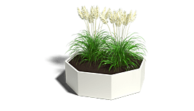 Gepoedercoat staal plantenbak Chicago 800