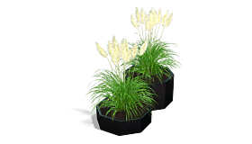 Gepoedercoat staal plantenbak Chicago special II 400