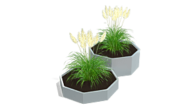 Verzinkt staal plantenbak Chicago special II 600