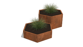 Cortenstaal plantenbak Denver special II 600