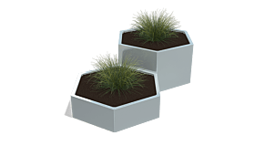 Verzinkt staal plantenbak Denver special II 600