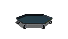 Verrijdbaar onderstel t.b.v. Iron Fire 750/1000