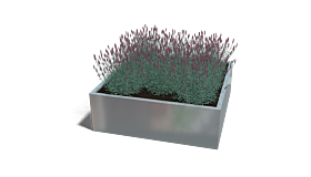Verzinkt staal plantenbak Miami 1200x1200