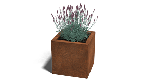 Cortenstaal plantenbak Miami 400x400