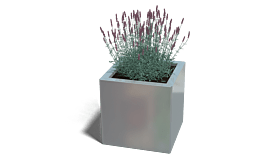 Verzinkt staal plantenbak Miami 400x400