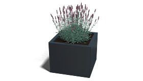 Gepoedercoat staal plantenbak Miami 500x500