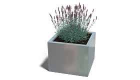 Verzinkt staal plantenbak Miami 500x500