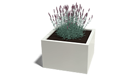 Gepoedercoat staal plantenbak Miami 600x600