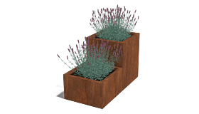 Cortenstaal plantenbak Miami special II 500
