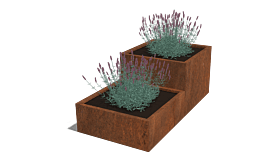 Cortenstaal plantenbak Miami special II 800
