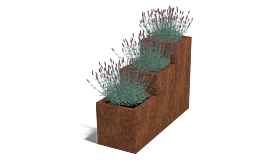 Cortenstaal plantenbak Miami special III 400